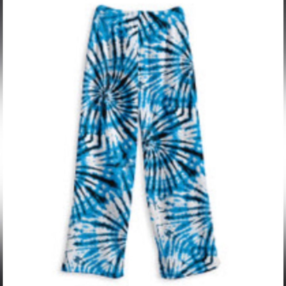 Top Trenz Shark Tie-Dye Fleece Pants Boys Size 7/8 NWT